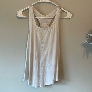 Lululemon Pleated Love Tank Top P2P 16 ~Sz 4 White READ 406